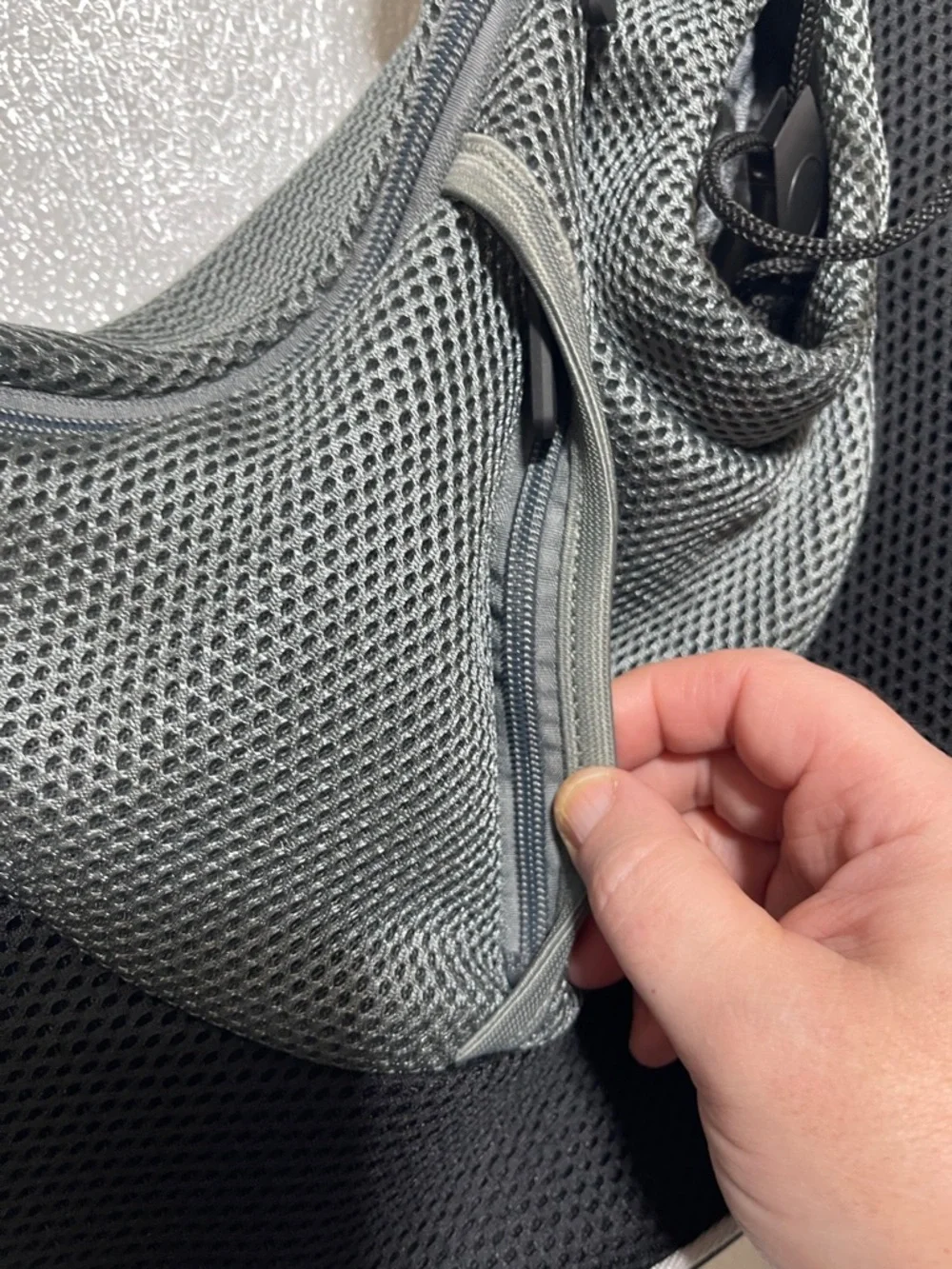 3/$30 Breathable Gray & Black Hands-Free Pet Sling Carrier by Cuddlissimo